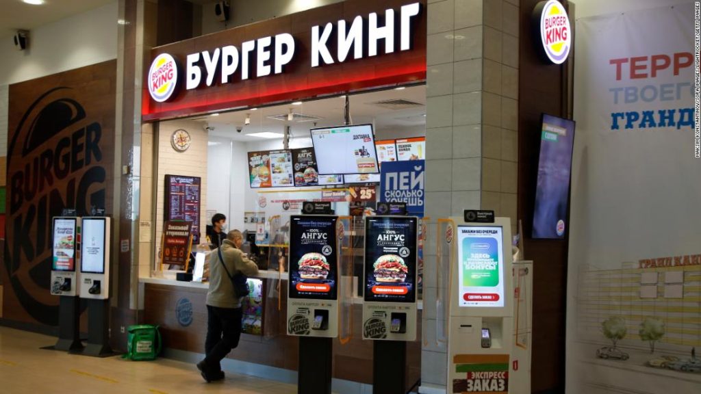 Il partner di Burger King "rifiuta" di chiudere 800 siti russi