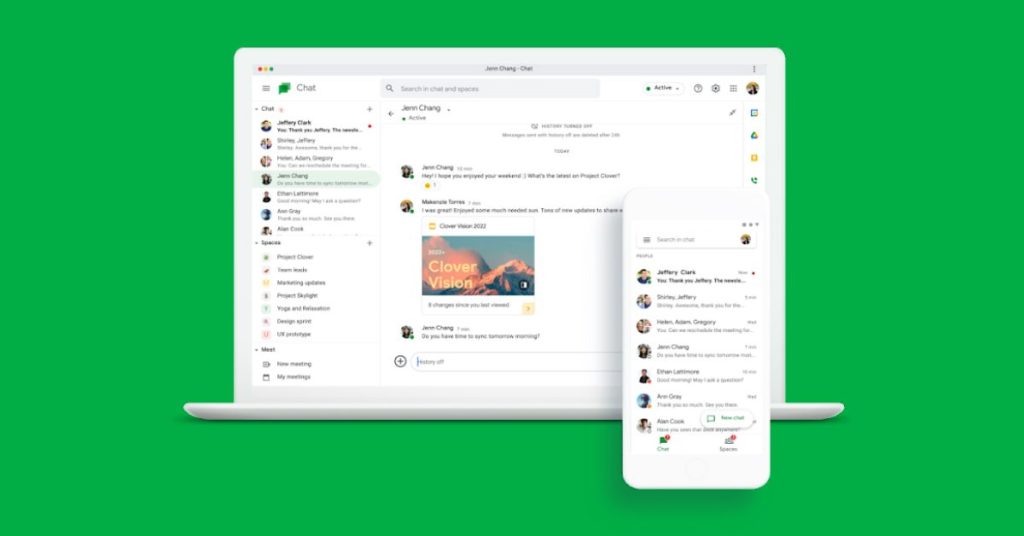 Google Chat aggiunge messaggistica vocale e interoperabilità a Slack