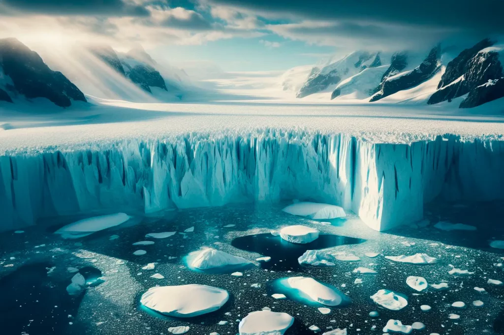 Antarctic Ice Sheet Melting Concept