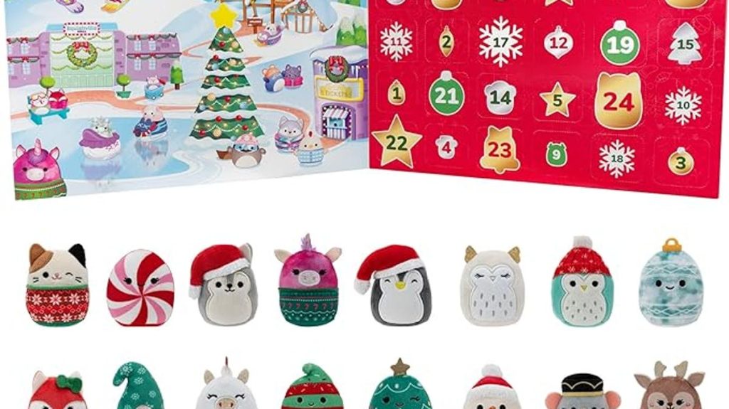 Squishmallow lancia il suo primo calendario dell'Avvento con 24 peluche durante le festività