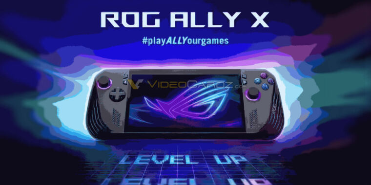 ROG Ally X perde, con il doppio della batteria originale e più RAM