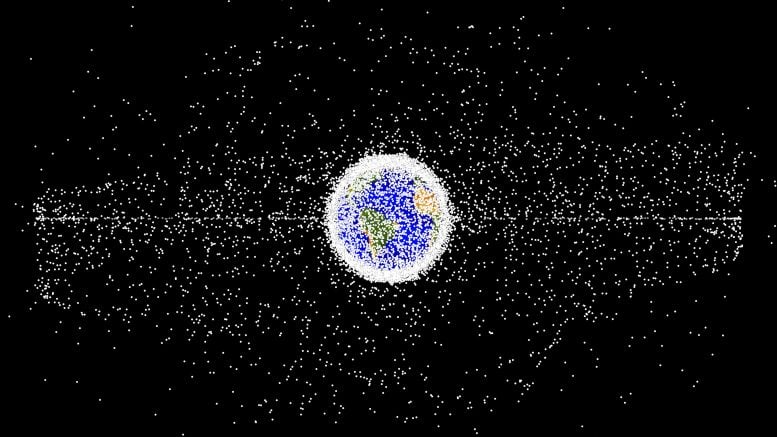 Simulazione di detriti spaziali orbitali