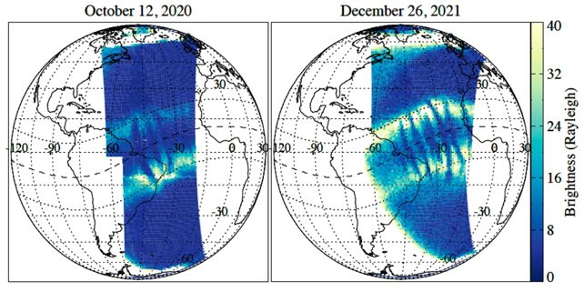 La lettera C si forma nell'atmosfera