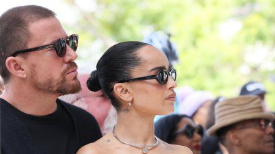 Zoe Kravitz porta il suo fidanzato Channing Tatum all'evento Lenny's Walk of Fame