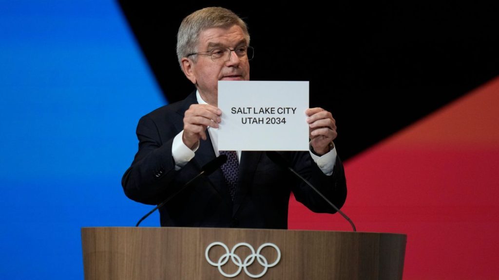 Il Comitato Olimpico Internazionale assegna a Salt Lake City il diritto di ospitare i Giochi invernali del 2034